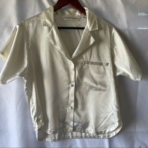 Vintage Victoria’s Secret ivory pajamas‎ top shirt